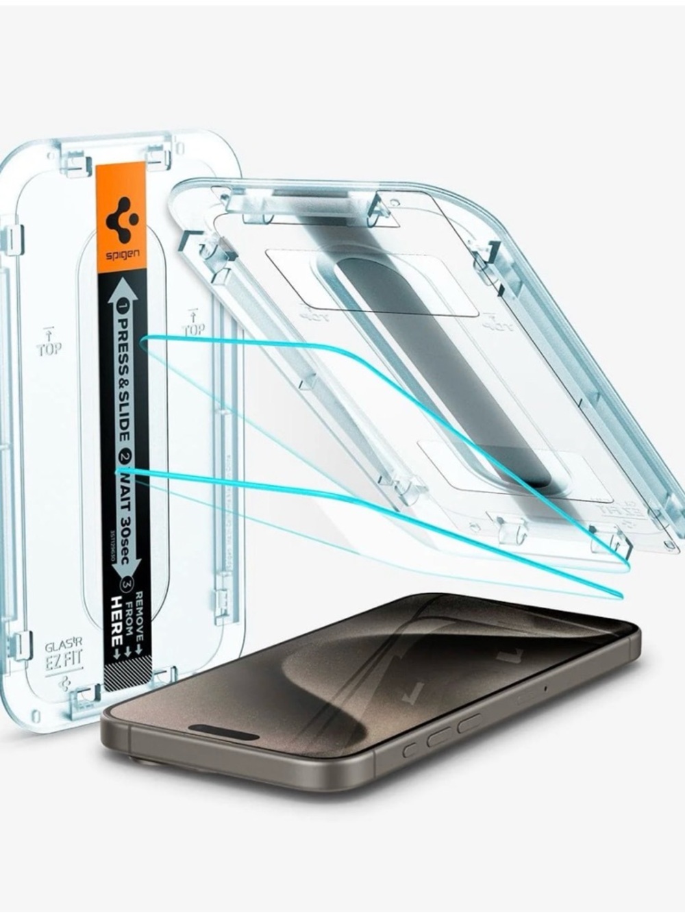 Spigen GLAS.tR EZ Fit | Sensor Protected 2 PACK! iPhone 15 Pro Max- BNIB!